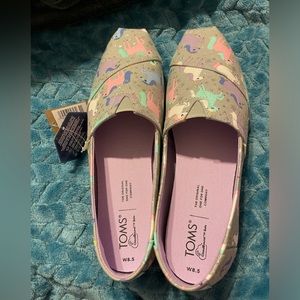 NIB Toms unicorn slip ons size 8.5